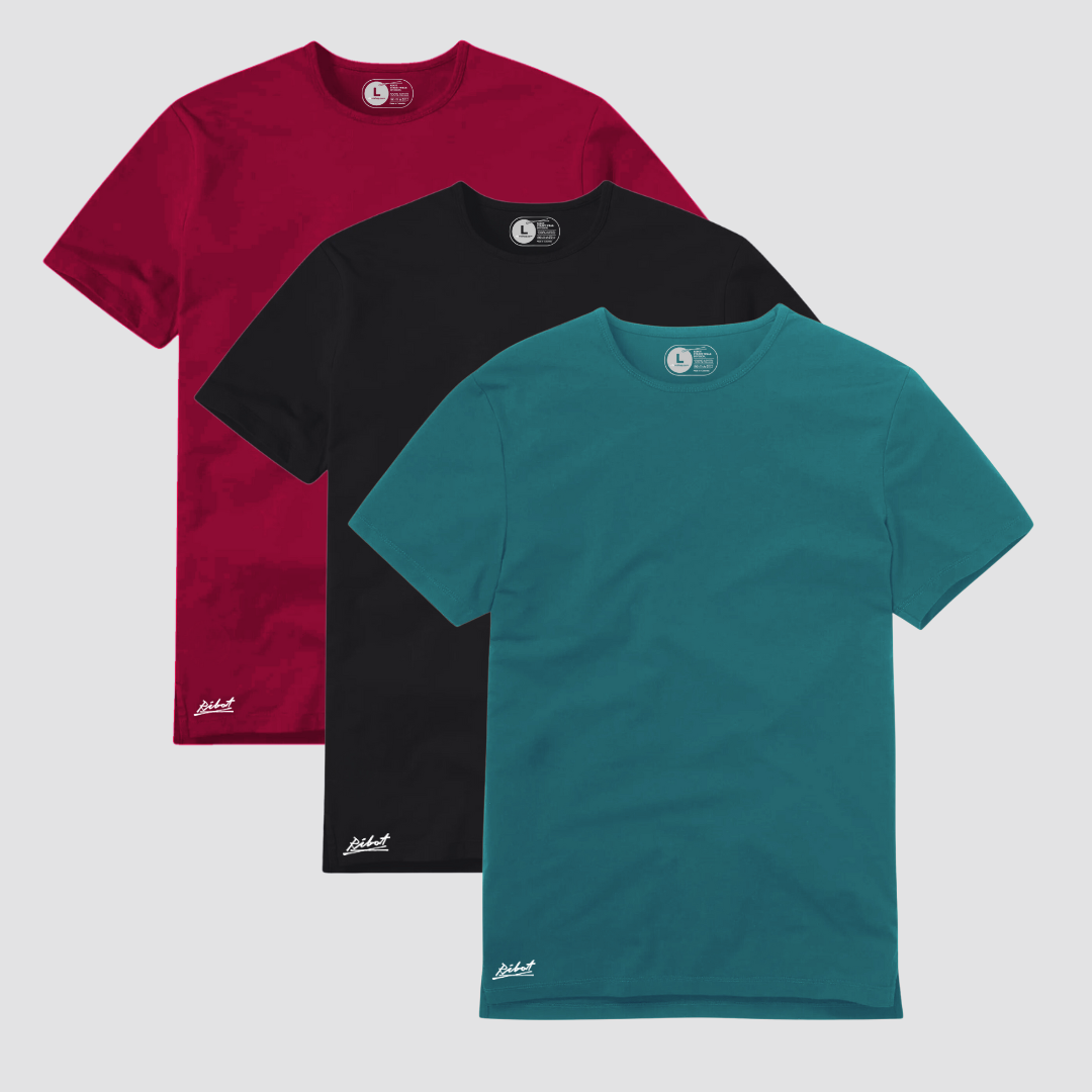 3-Pack Square Rojo + Negro + Verde Azul