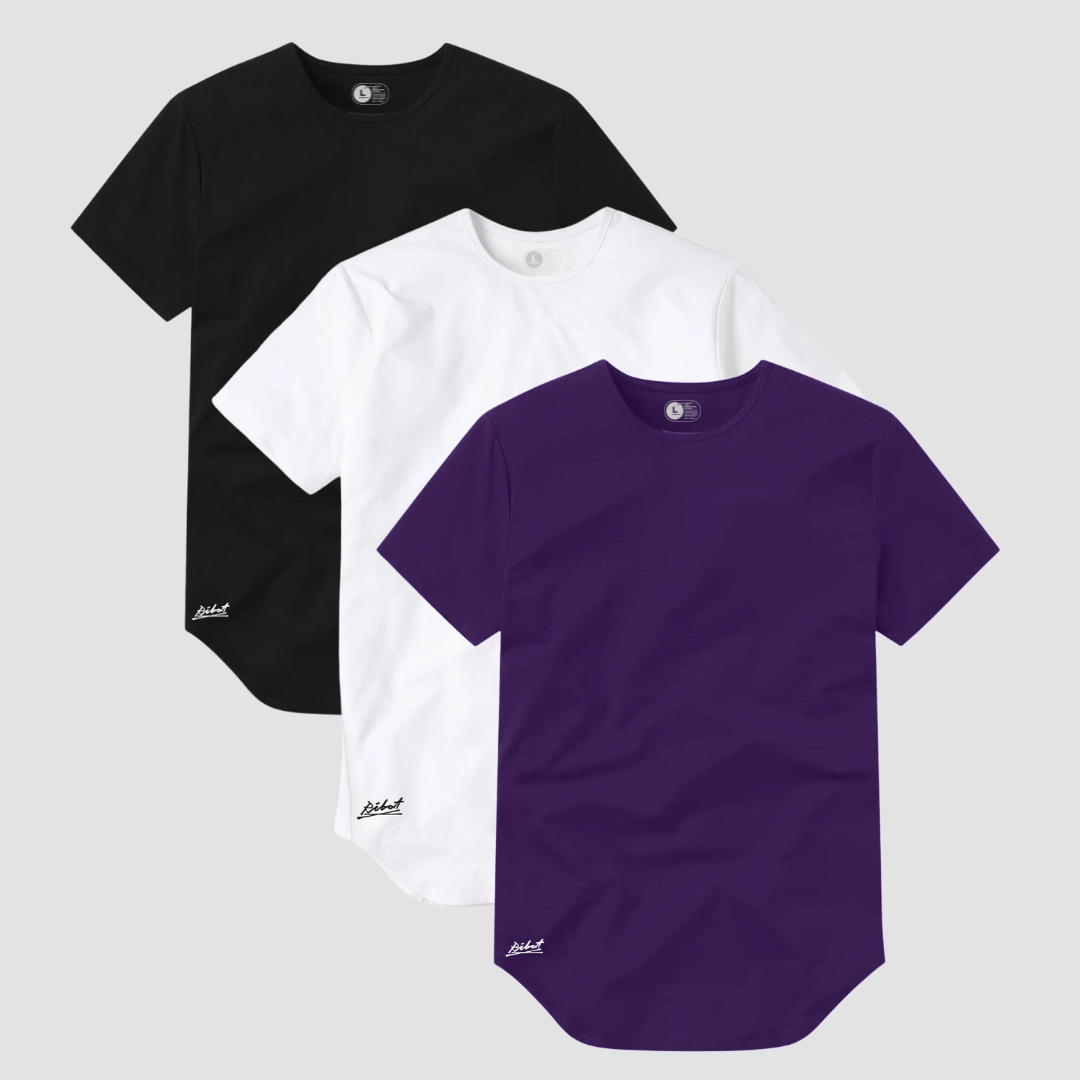 3-Pack Curve Negro + Blanco + Morado