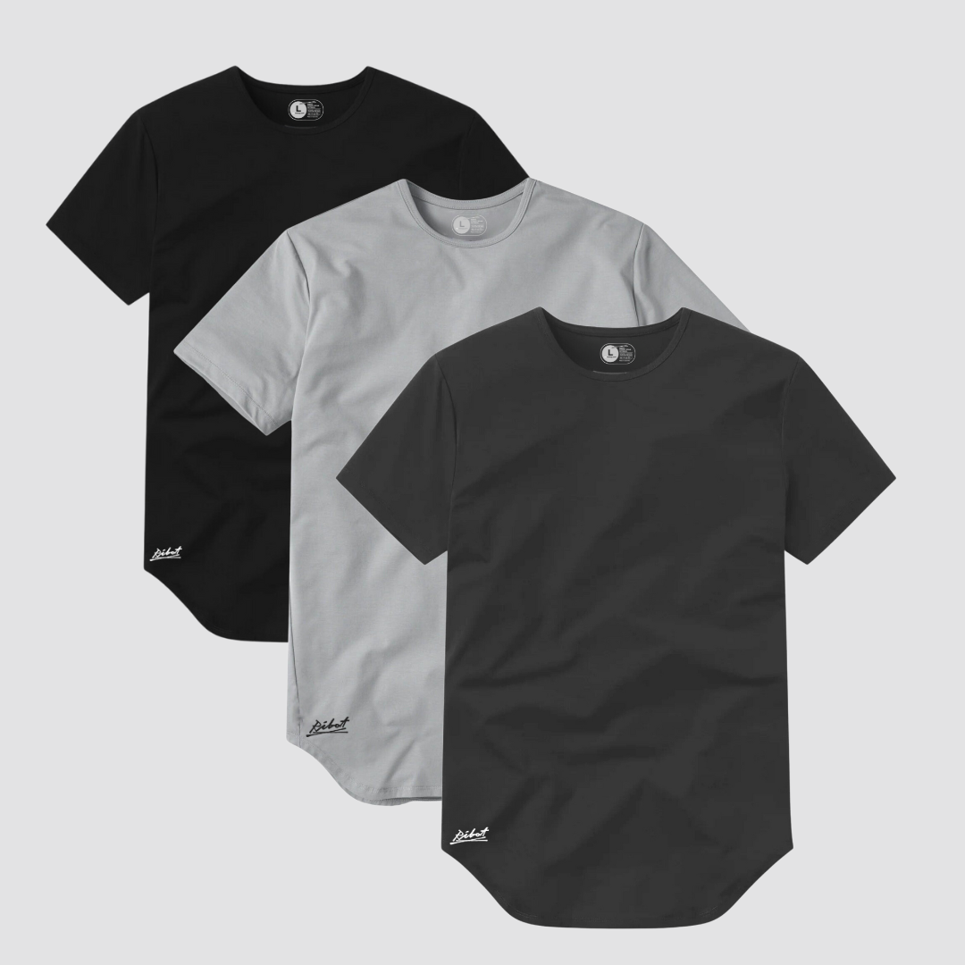 3-Pack Curve Negro + Gris Oscuro + Gris Claro