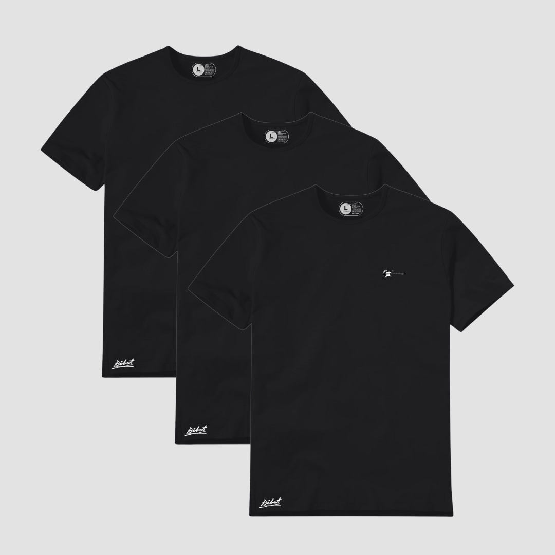 3-Pack Logo Música Negro + Negro + Negro