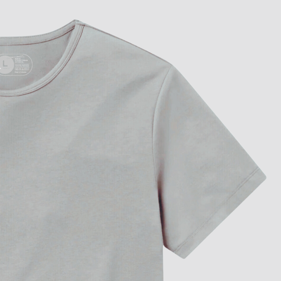 Camiseta Básica Square Gris Claro