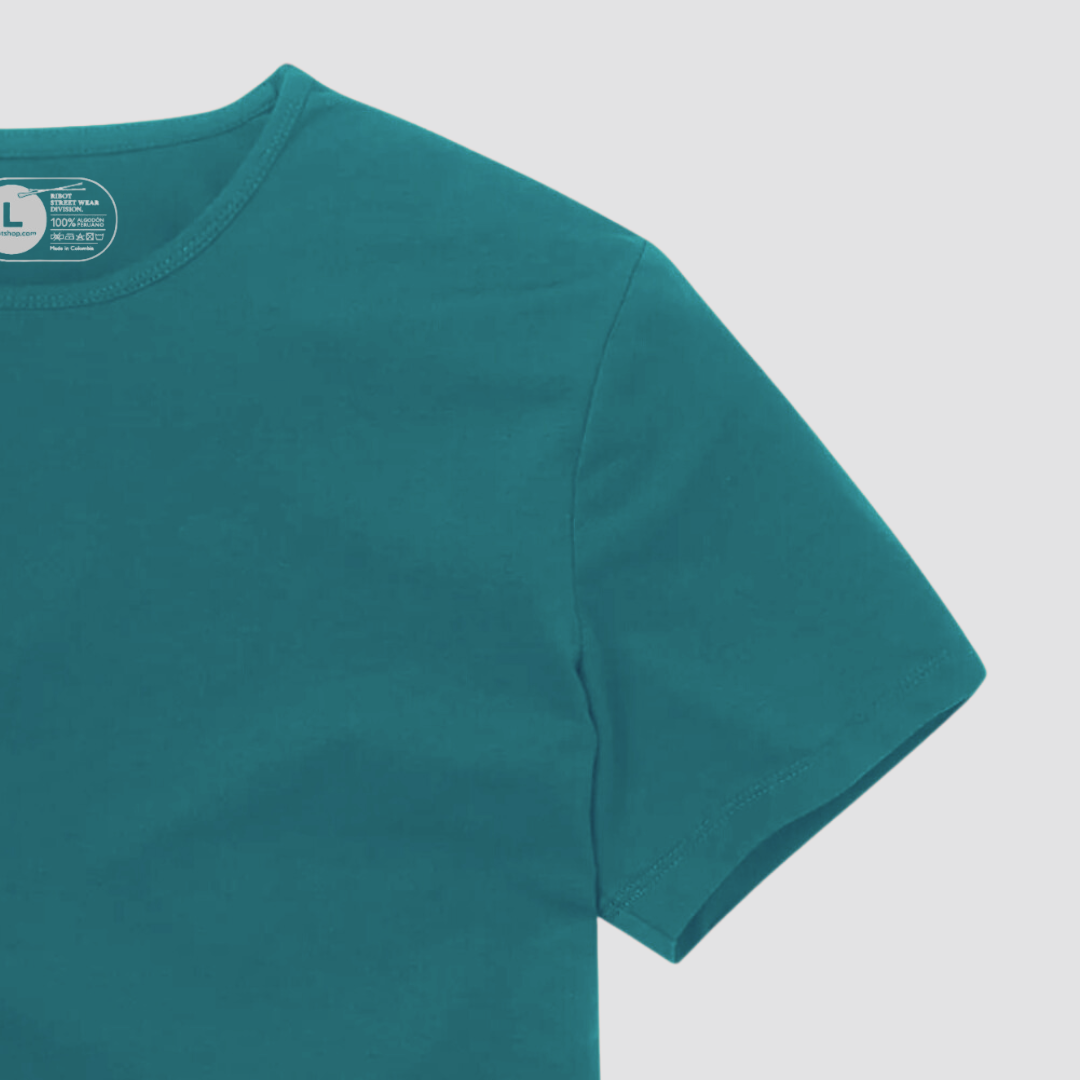 Camiseta Básica Square Verde Azul