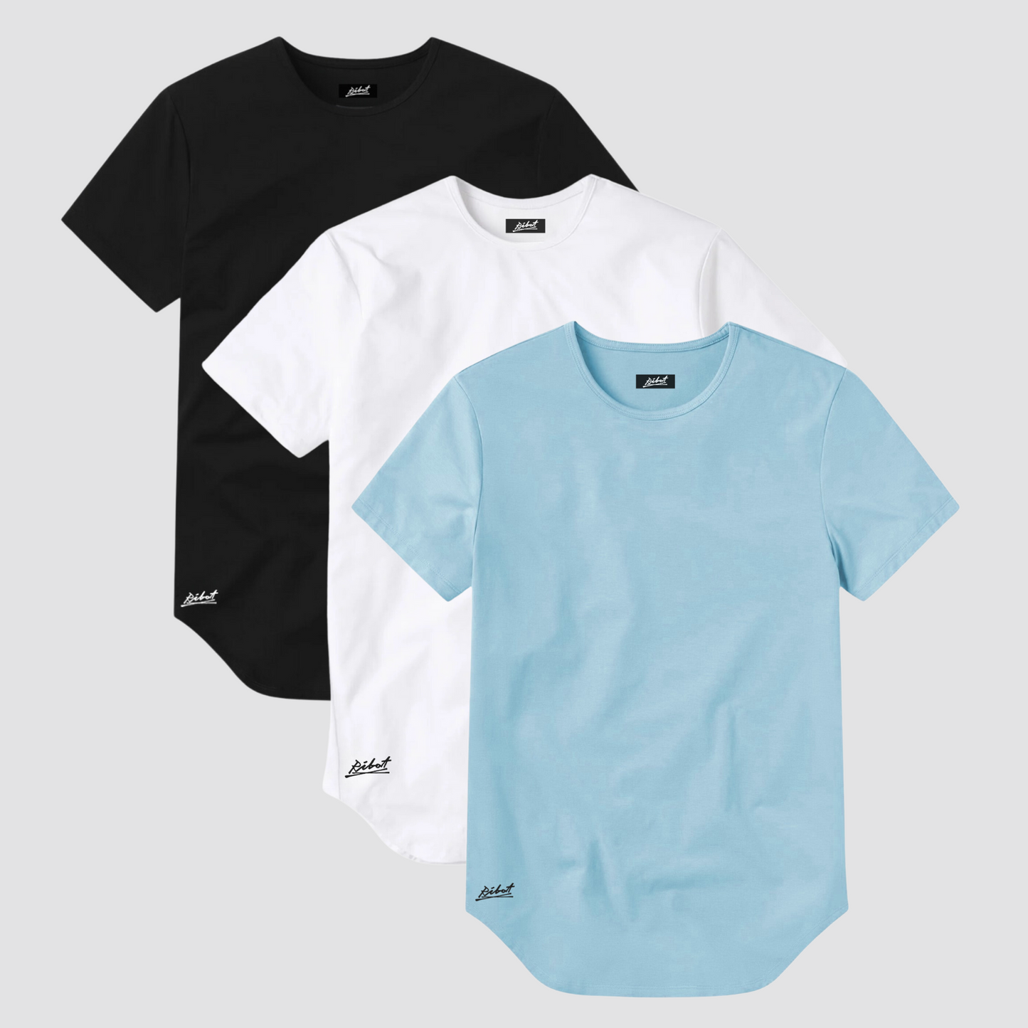 3-Pack Curve Negro + Blanco + Azul Claro