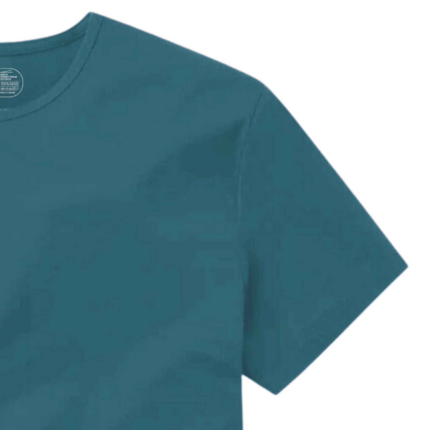 Camiseta Básica Curve Verde Azul