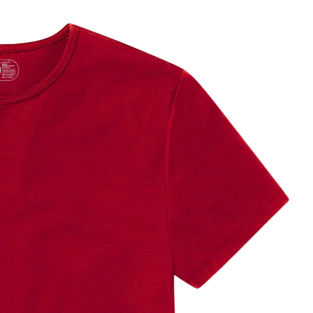Camiseta Básica Curve Rojo