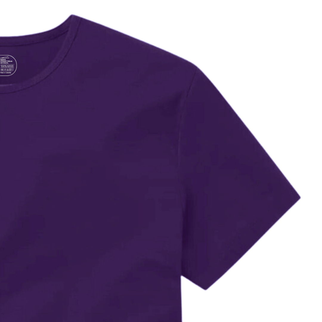 Camiseta Básica Curve Morado