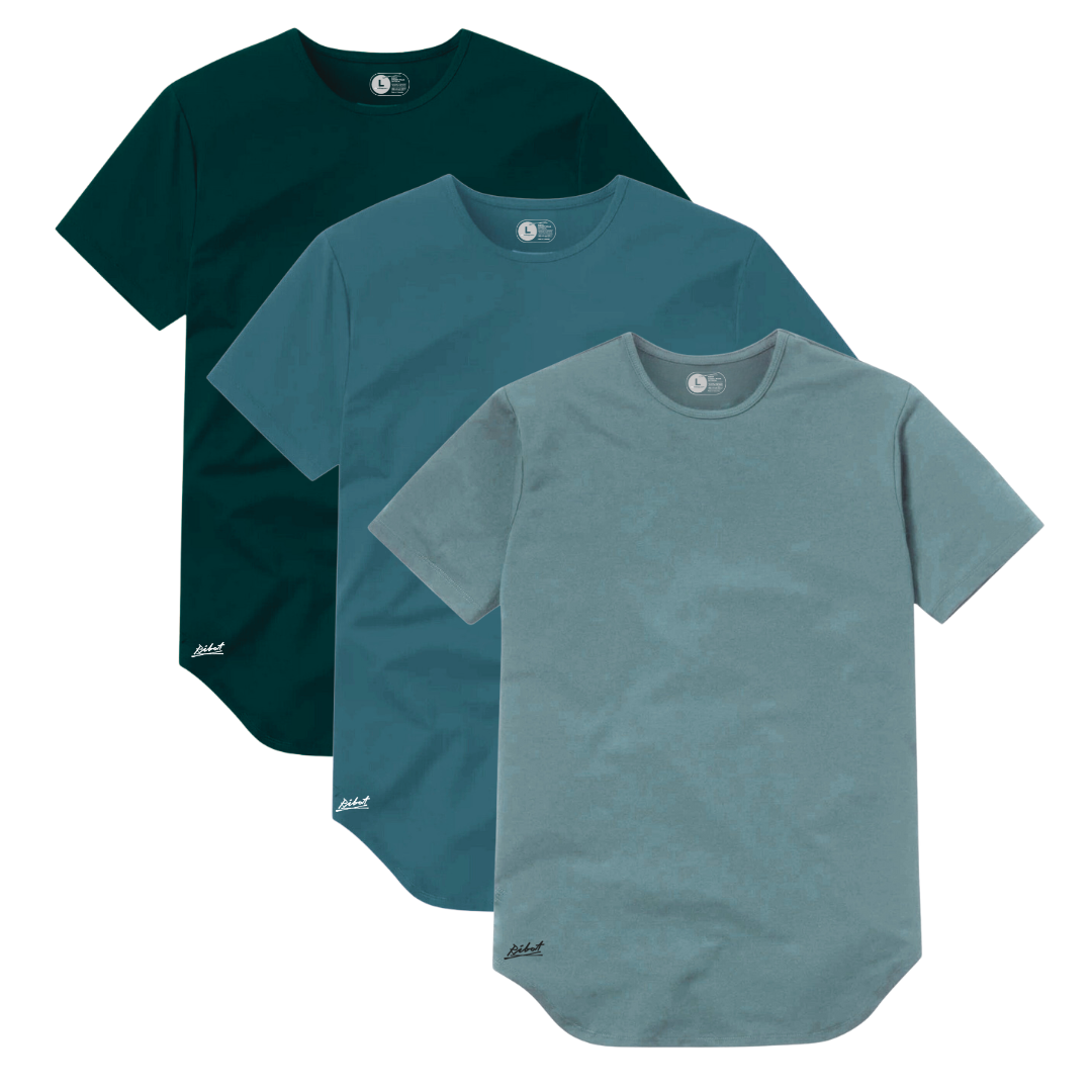 3-Pack Curve Verde Oscuro + Verde Azul + Verde Oliva