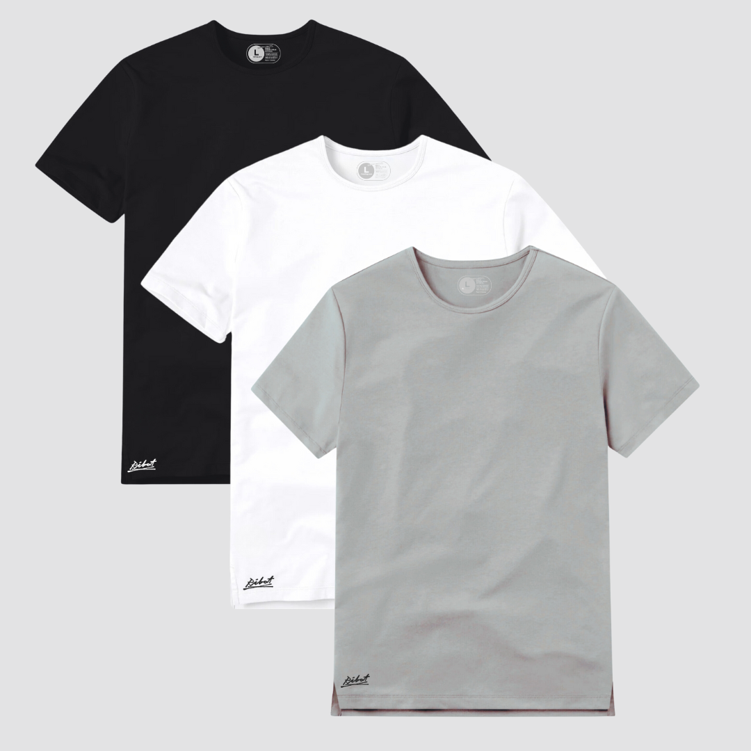 3-Pack Square Negro + Blanco + Gris Claro