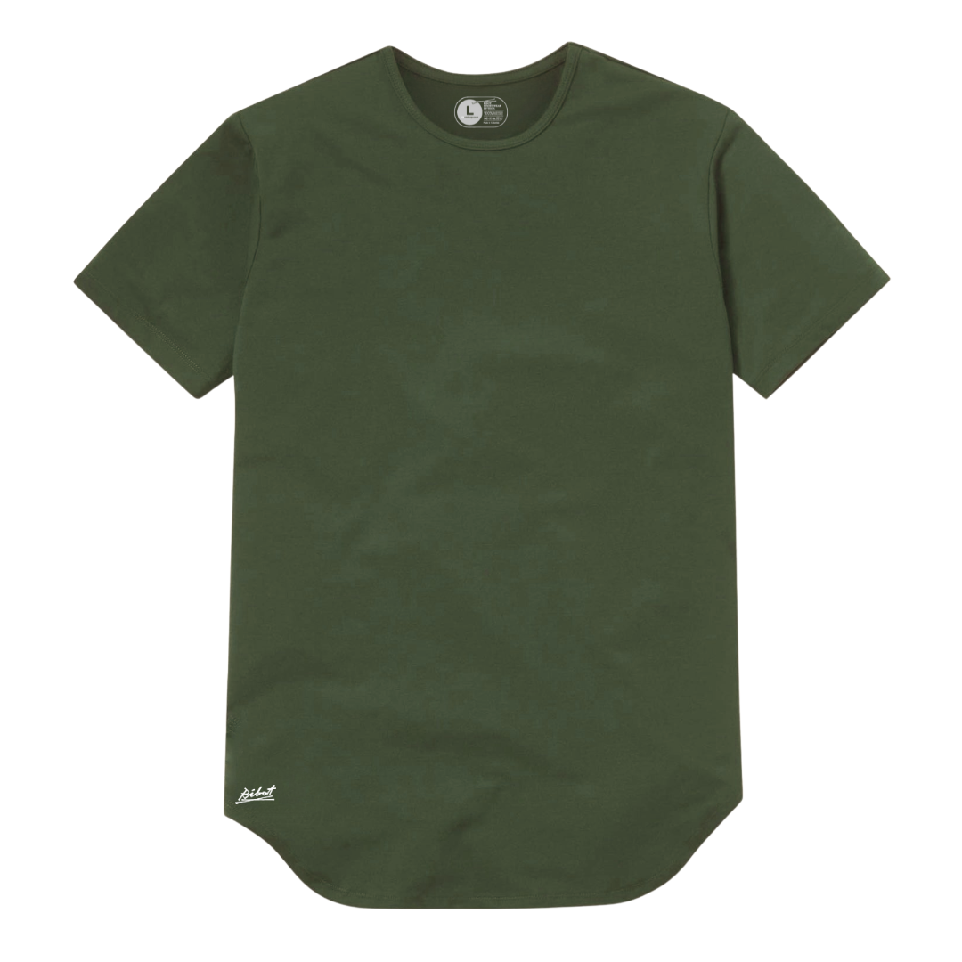 Camiseta Básica Curve Verde Militar