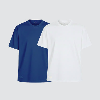 2-Pack Camisetas Classic Azul Marino + Blanco