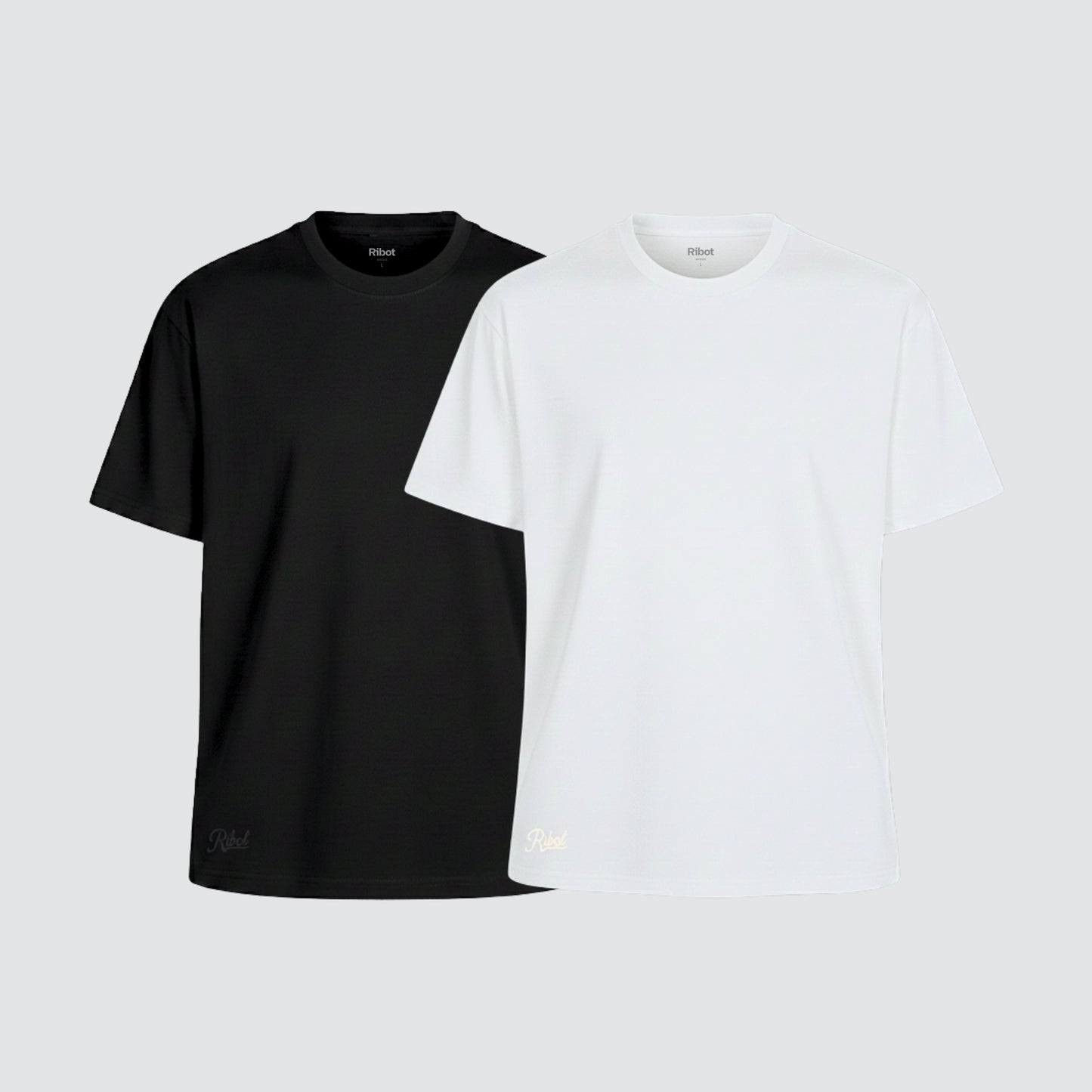 2-Pack Camisetas Classic Negro + Blanco