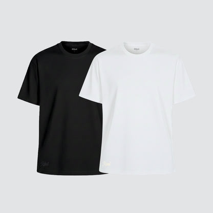 2-Pack Camisetas Classic Negro + Blanco