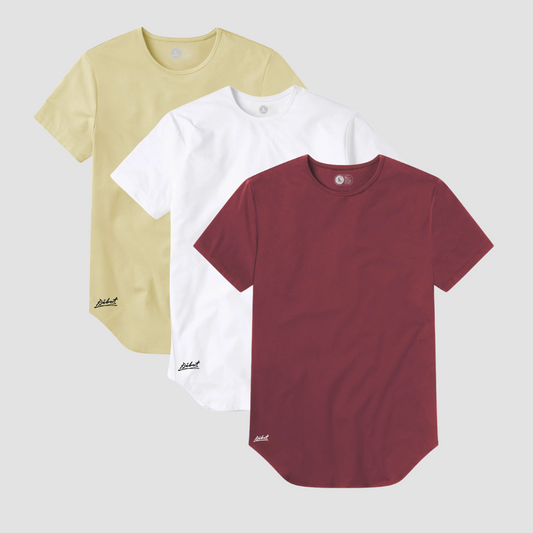 3-PACK BEIGE+ BLANCO + VINOTINTO