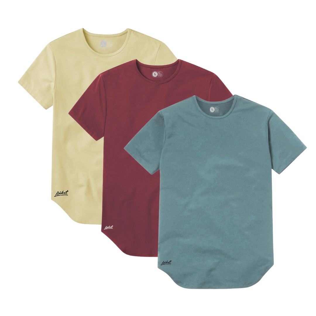 3-Pack Curve Beige + Vinotinto + Verde Oliva