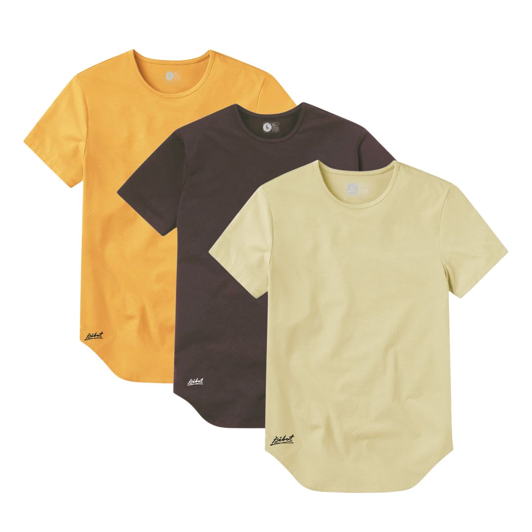 3-Pack Curve Café Oscuro + Mostaza + Beige