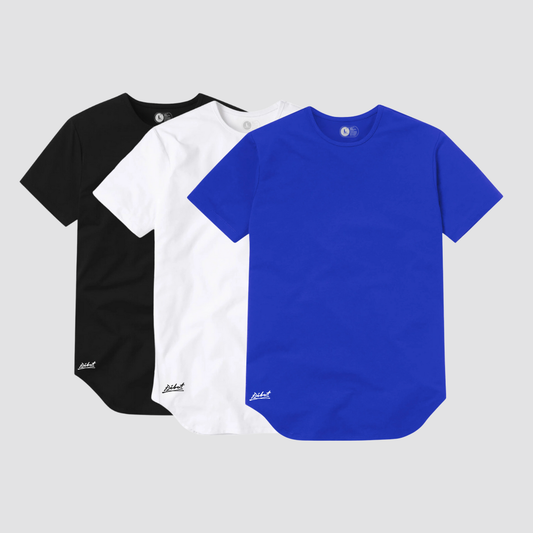 3-Pack Curve Negro + Blanco + Azul Rey
