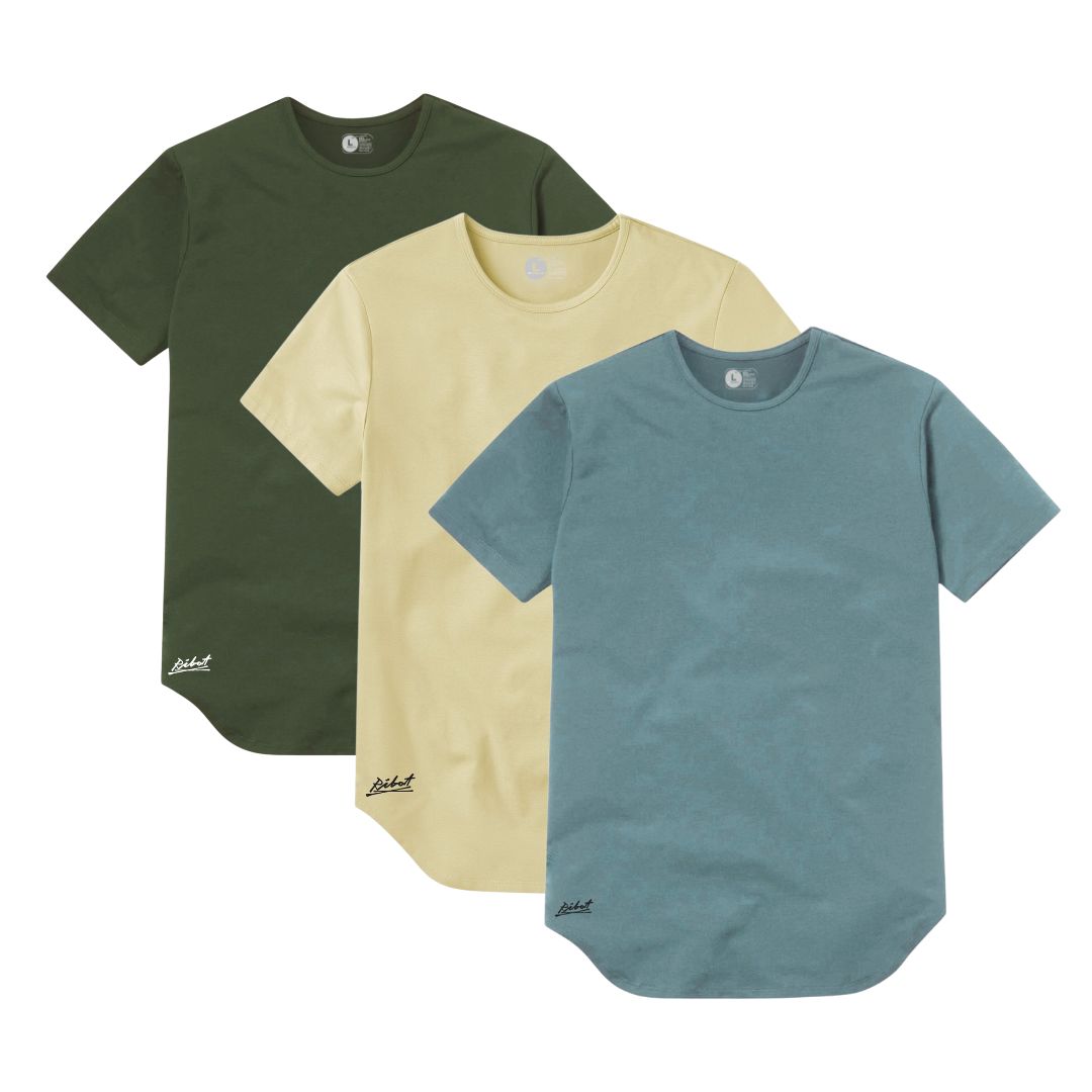 3-Pack Curve Verde Militar + Beige + Verde Oliva