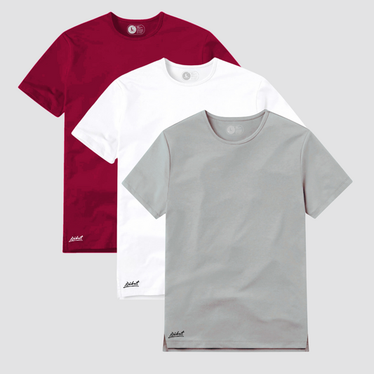 3-Pack Square Rojo + Blanco + Gris claro