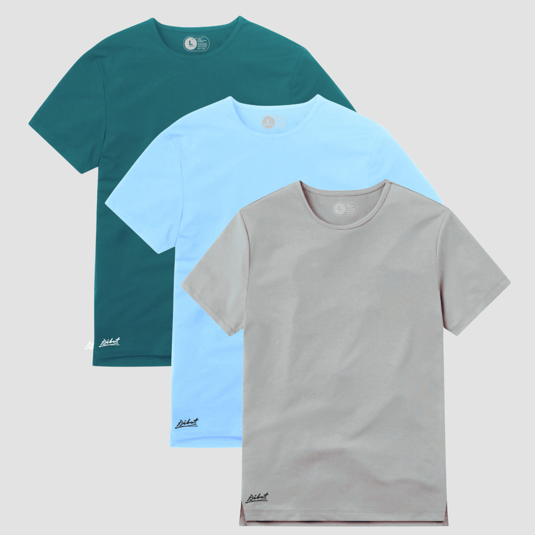 3-Pack Square Verde Azul + Azul Claro + Gris Claro