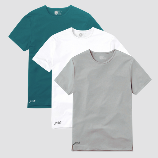 3-Pack Square Verde Azul + Blanco´+ Gris Claro