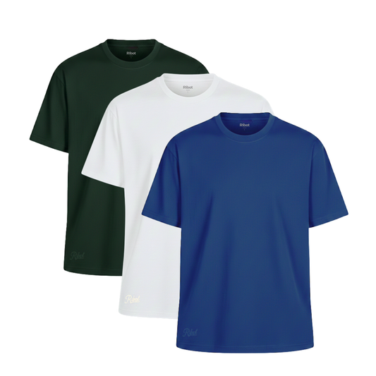 3-Pack Classic 180gr Blanco + Azul Marino + Verde Militar