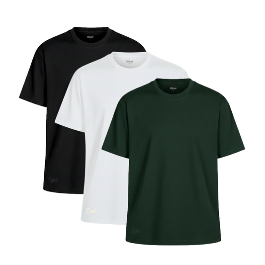 3-Pack Classic 180gr Blanco + Negro + Verde Militar