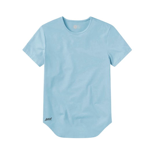 Camiseta Básica Curve Azul Claro