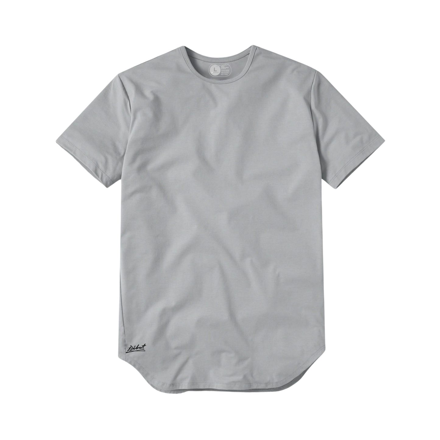 Camiseta Básica Curve Gris Claro
