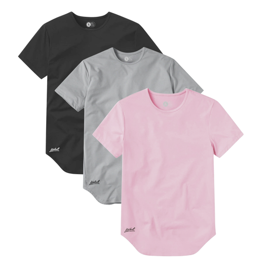 3-Pack Curve Gris Oscuro + Gris Claro + Rosado