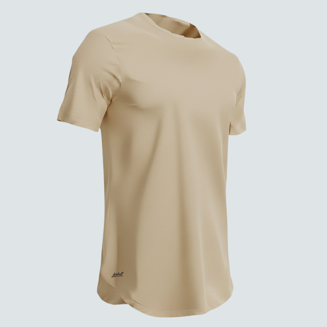 Camiseta Básica Curve Beige