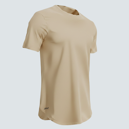 Camiseta Básica Curve Beige