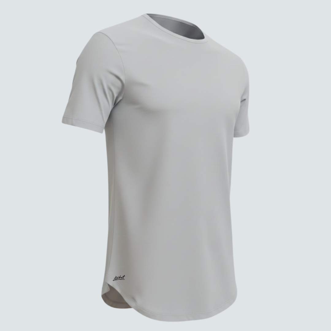 Camiseta Básica Curve Gris Claro