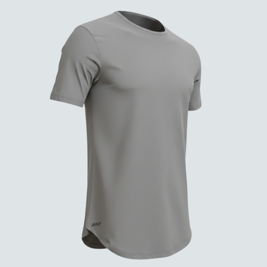 Camiseta Básica Curve Gris Oscuro