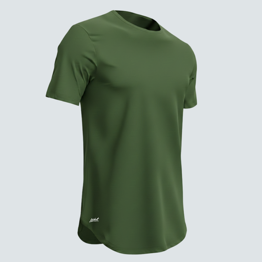 Camiseta Básica Curve Verde Militar