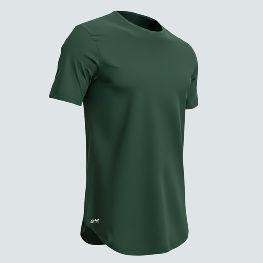 Camiseta Básica Curve Verde Oscuro