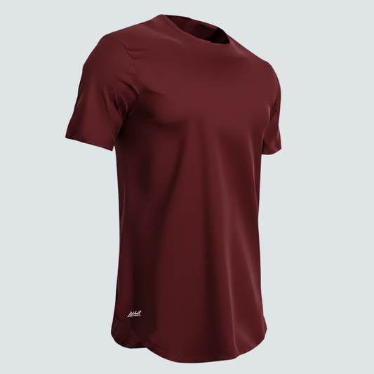 Camiseta Básica Curve Vinotinto