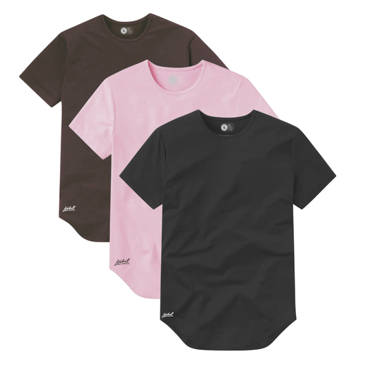 3-Pack Curve Café Oscuro + Rosado + Gris Oscuro
