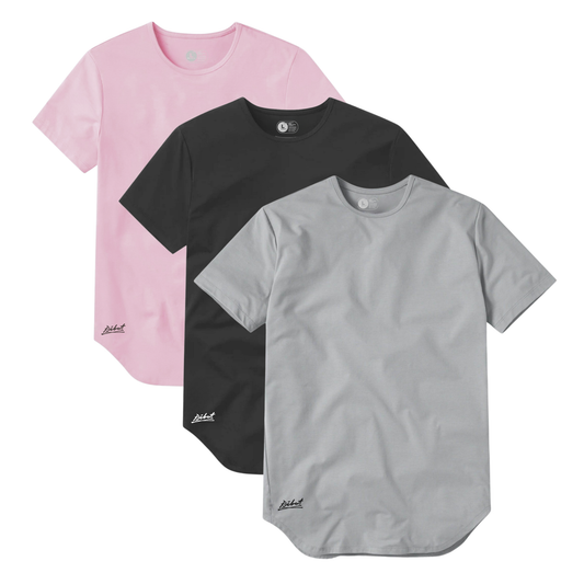 3-Pack Curve Gris Oscuro + Gris Claro + Rosado