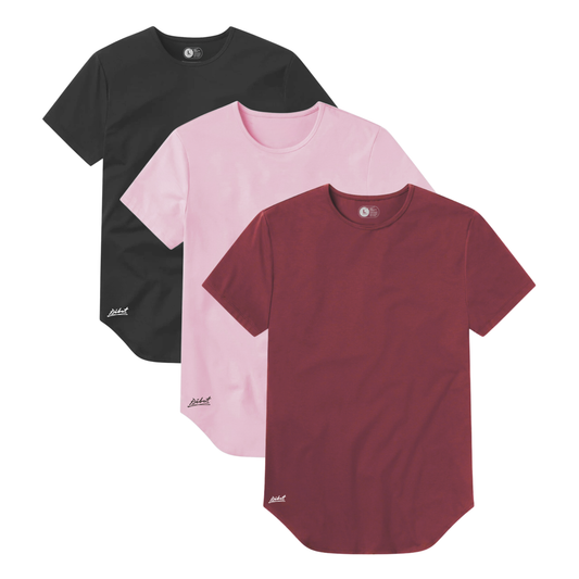3-Pack Curve Gris Oscuro + Rosado + Vinotinto