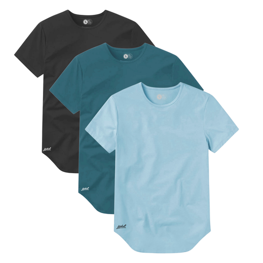 3-Pack Curve Gris Oscuro + Verde Azul + Azul Claro