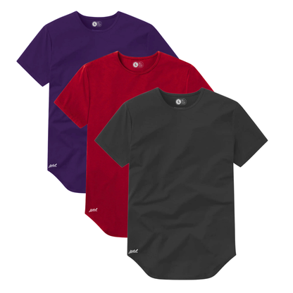 3-Pack Curve Morado + Rojo + Gris Oscuro