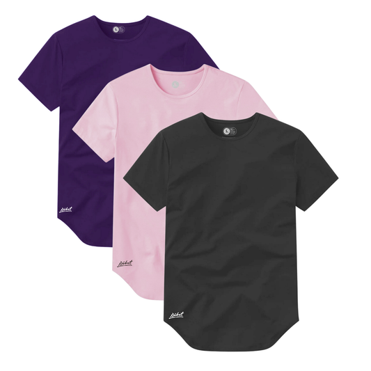 3-Pack Curve Gris Oscuro + Rosado + Morado