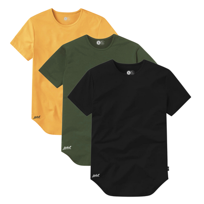 3-Pack Curve Negro + Verde Militar + Mostaza