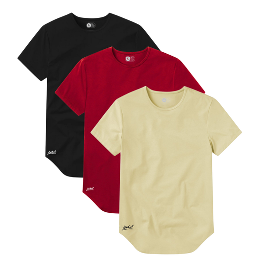 3-Pack Curve Negro + Rojo + Beige
