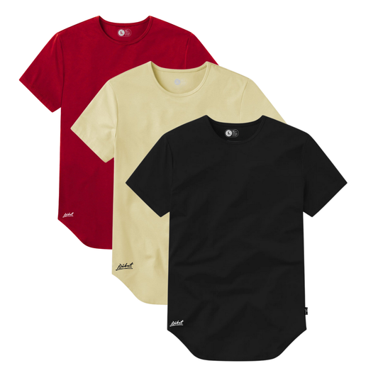 3-Pack Curve Negro + Rojo + Beige