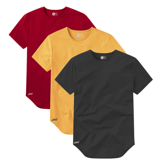 3-Pack Curve Rojo + Mostaza + Gris Oscuro