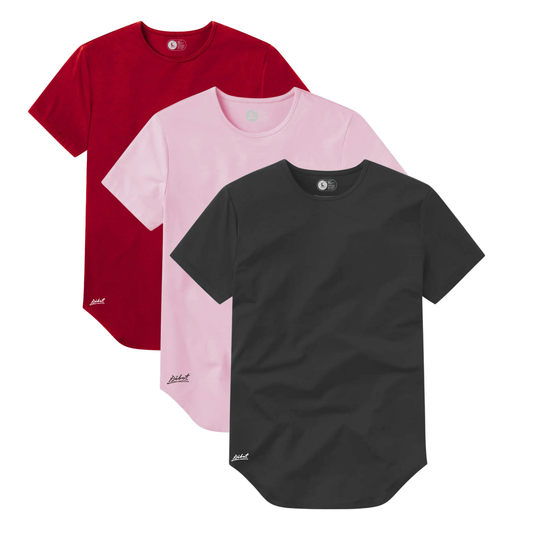 3-Pack Curve Rojo + Rosado + Gris Oscuro