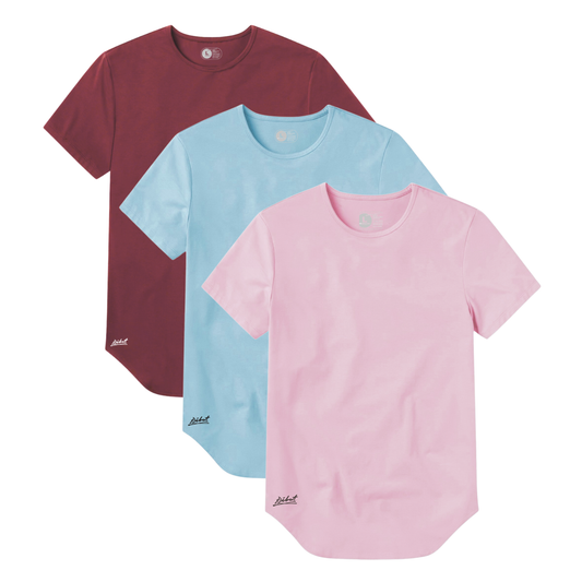 3-Pack Curve Vinotinto + Azul Claro + Rosado