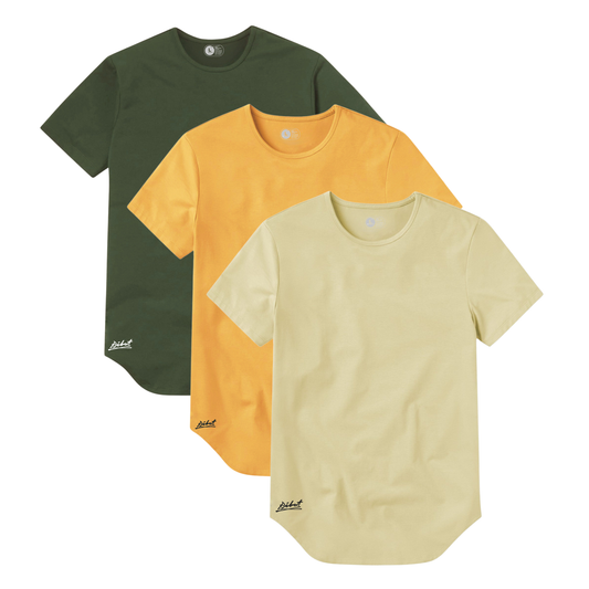 3-Pack Curve Verde Militar + Mostaza + Beige