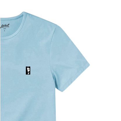 Camiseta Curve La Pulga Azul Claro